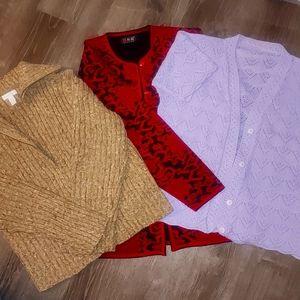 Fall cardigan bundle sz L/XL